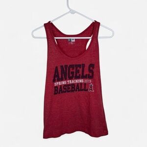 New Era Los Angeles Angels Tank Top Women’s Medium MLB Spring Training 2019 Red